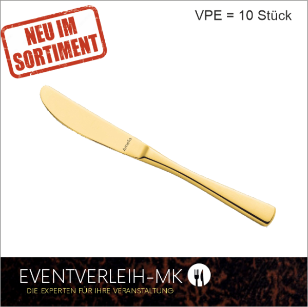 Menümesser 18/10 - Vintage/Gold